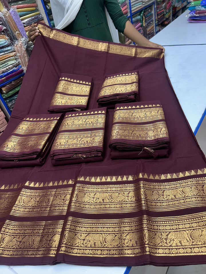 Coffee Queen Border Saree